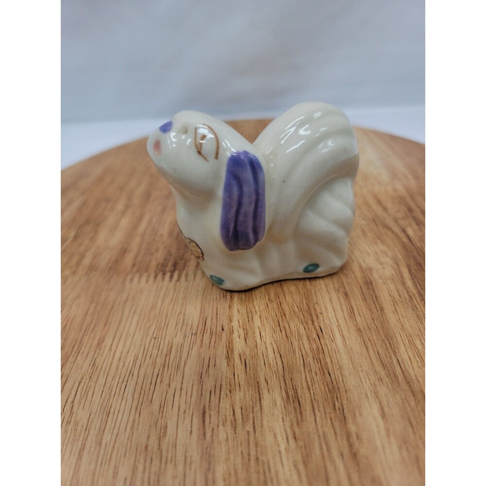 Vintage Shawnee Pottery Pekingnese Dog Figurine 2.5x2.5